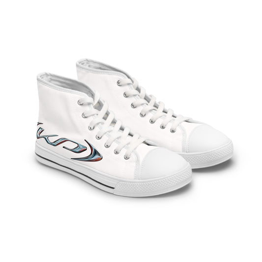 Neon‑Gradient Rua – Women's High Top Top Sneakers