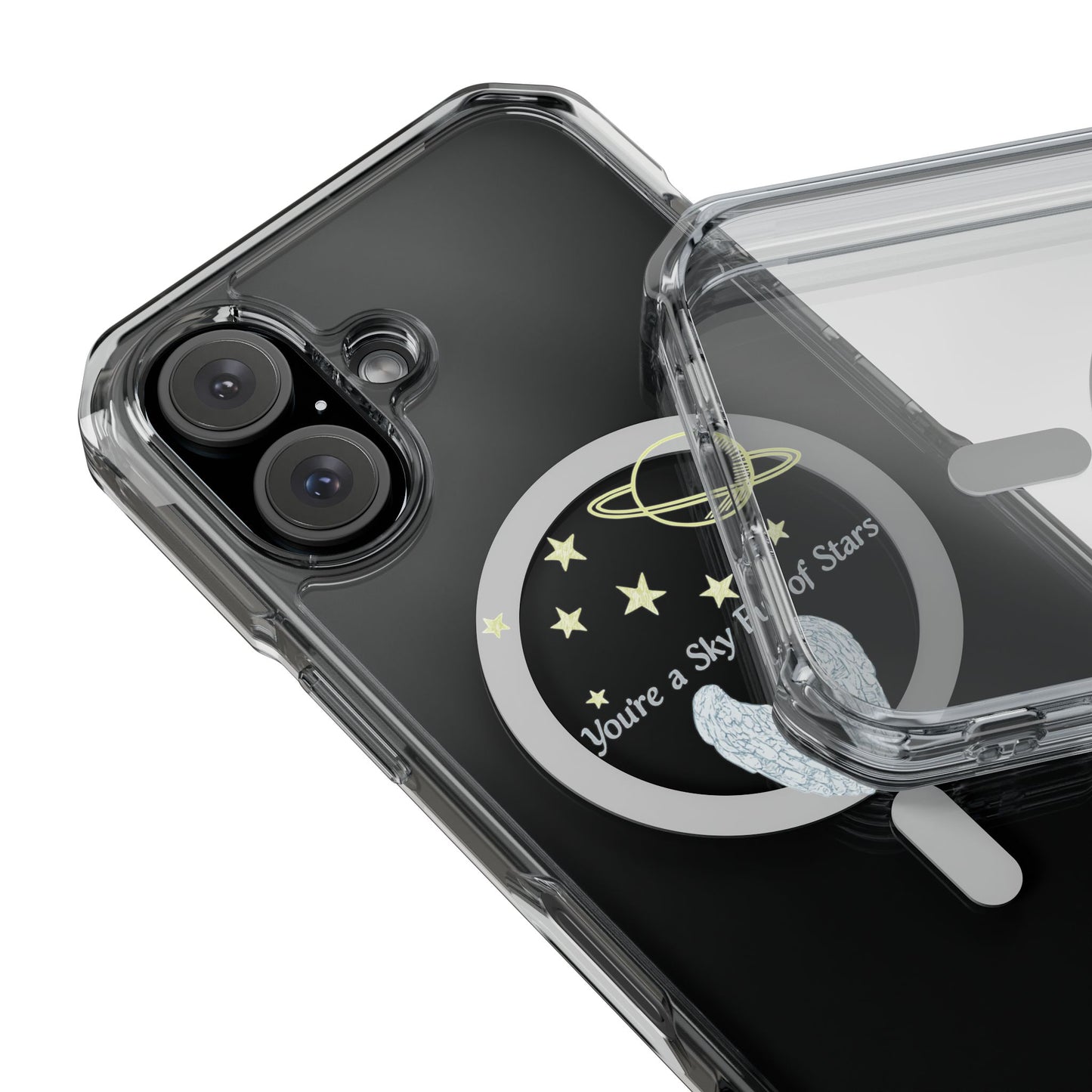 Starry Sky Wings Magnetic Clear Impact case