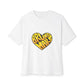 Loud Love Retro Heart Unisex Oversized Boxy Tee