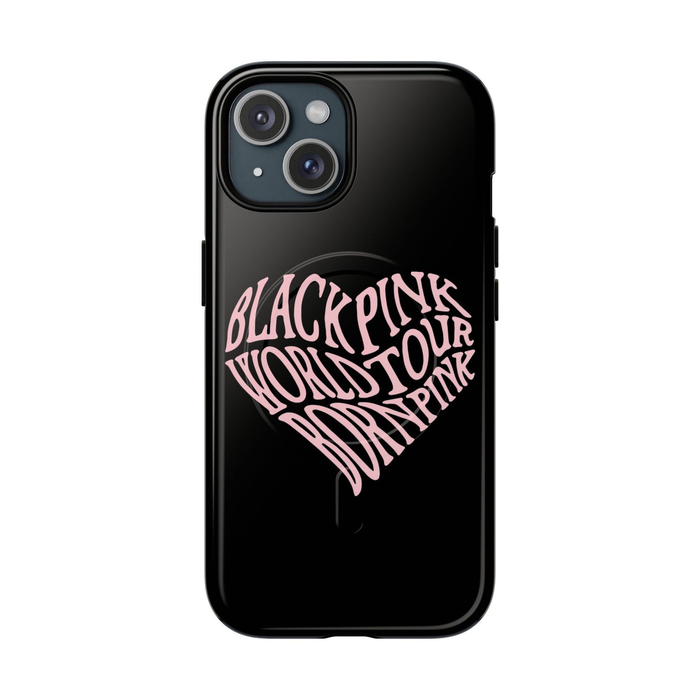 Iphone Born Pink Heart Typography - Tough Magnetic Phone Case