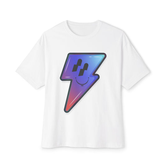 Smiley Charge Pop Unisex Oversized Boxy tee