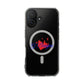 Heart on Fire Bold Script Magnetic Clear Impact Case