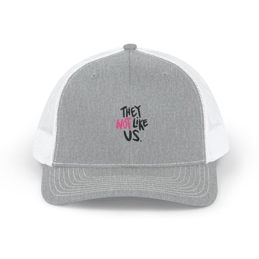 . Bold “NOT” Statement Snapback Trucker Cap