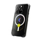 Gradient Moon and Star Emblem Magnetic Clear Impact case