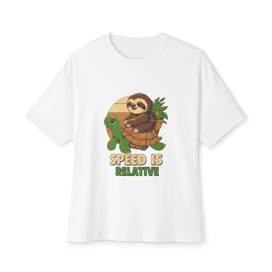 Oversized boxy Tee – Snazzy Speed Edition