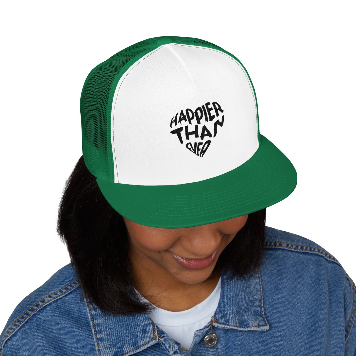 Happier Heart Lettering Trucker Cap