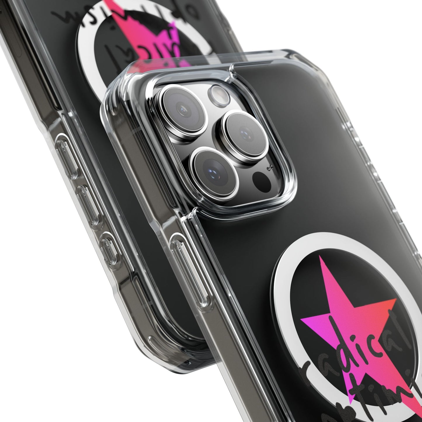 Flame Script Statement Magnetic Clear Impact case