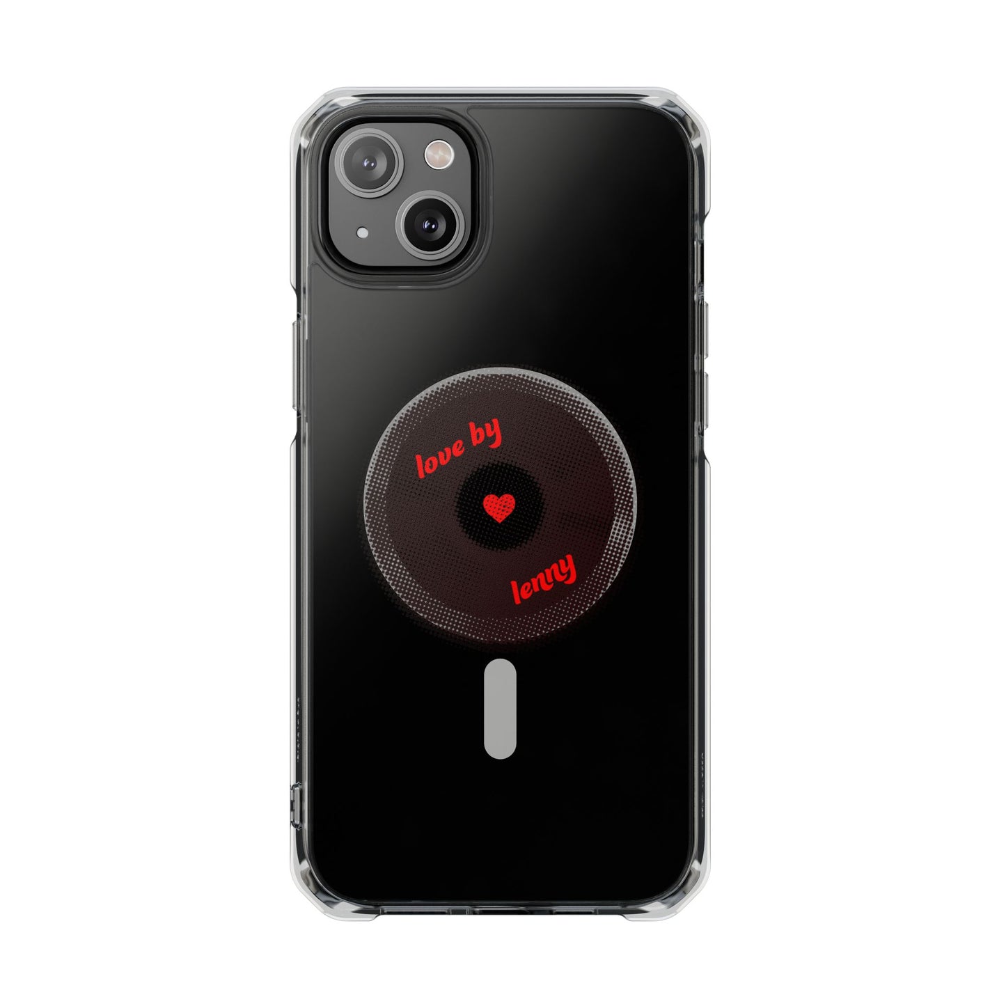 Vinyl Love Spin Magnetic clear Impact case