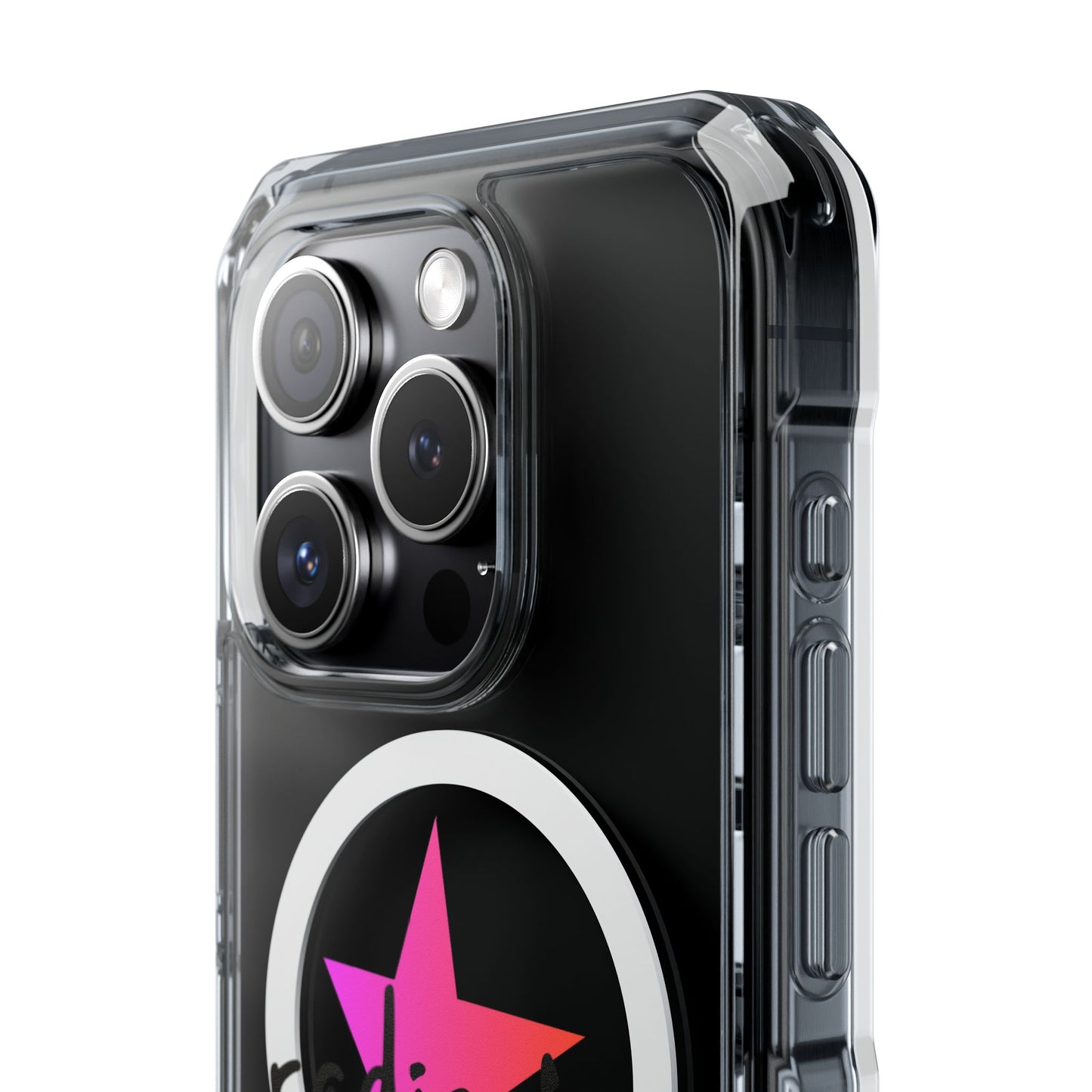 Flame Script Statement Magnetic Clear Impact case