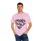Happier Heart Lettering Unisex Dyed T-shirt