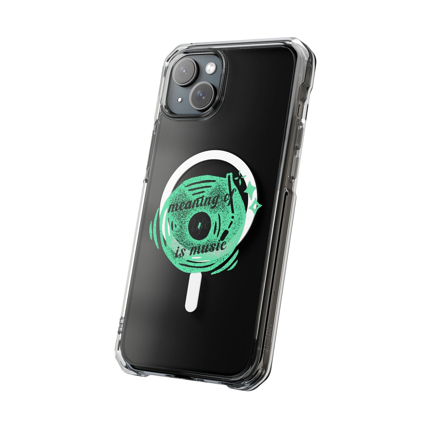 Vinyl Dreams Speak Magnetic clear Impact Case