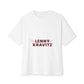 Fire Aura Grid Unisex Oversized Boxy tee