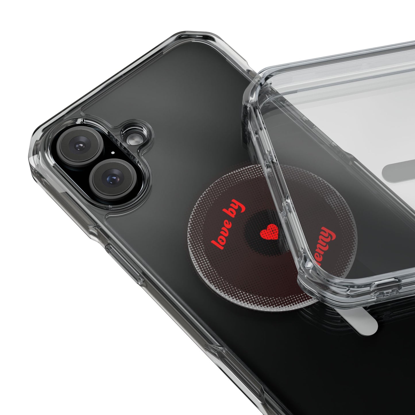 Vinyl Love Spin Magnetic clear Impact case