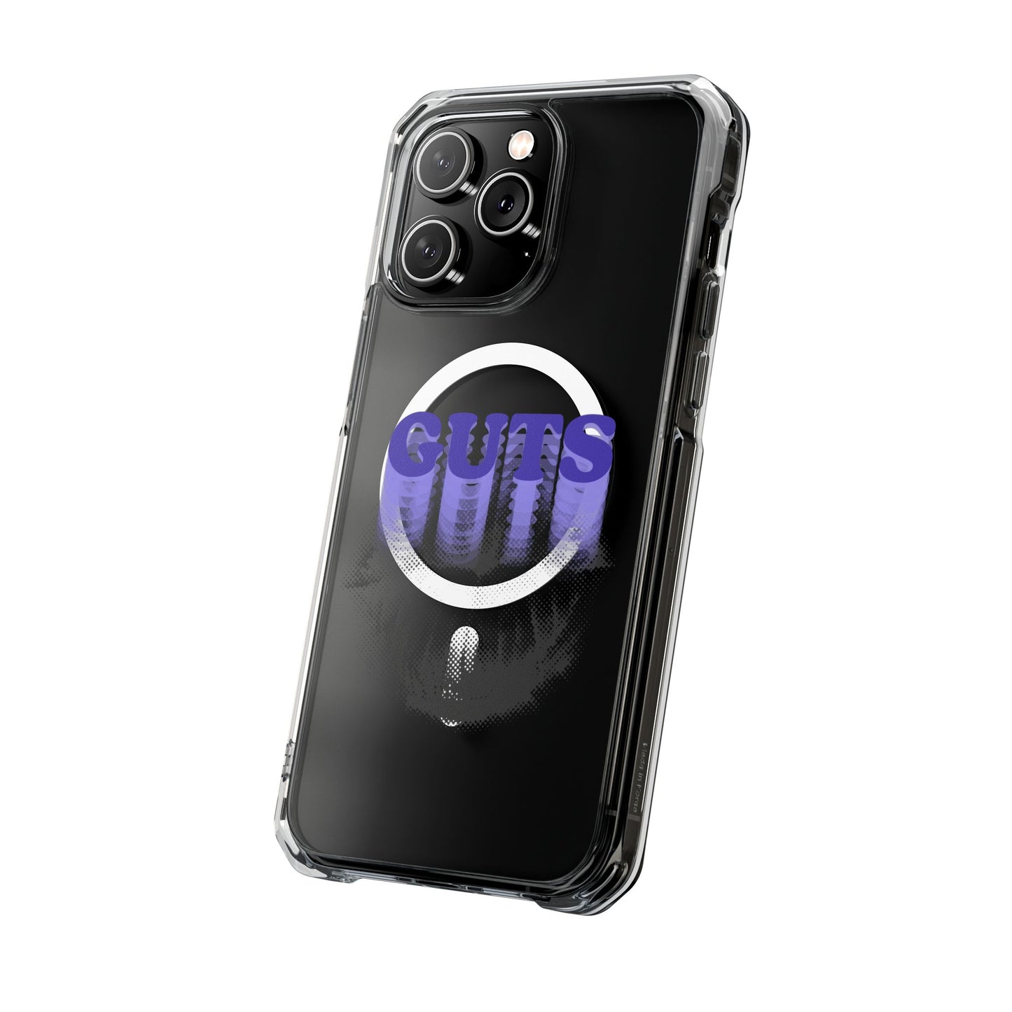 Guts Drip Effect Halftone Magnetic Clear Impact Case