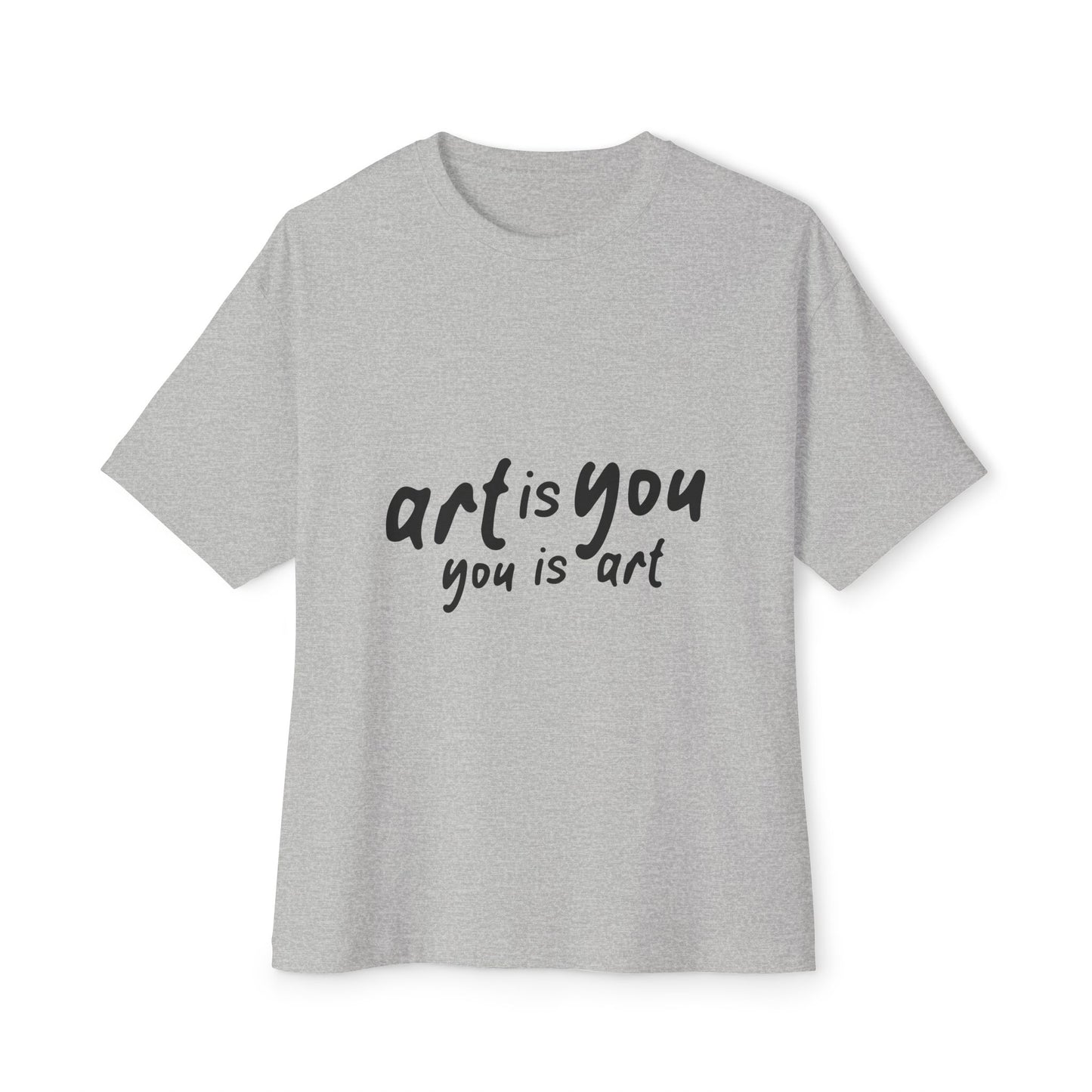 Red Scribble Heart Unisex Oversized Boxy Tee