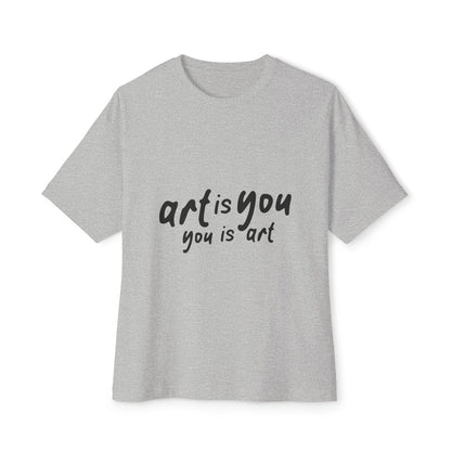 Red Scribble Heart Unisex Oversized Boxy Tee