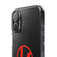 Crimson Orbit Clear Case