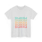 Retro Pop Lines Unisex Heavy cotton tee