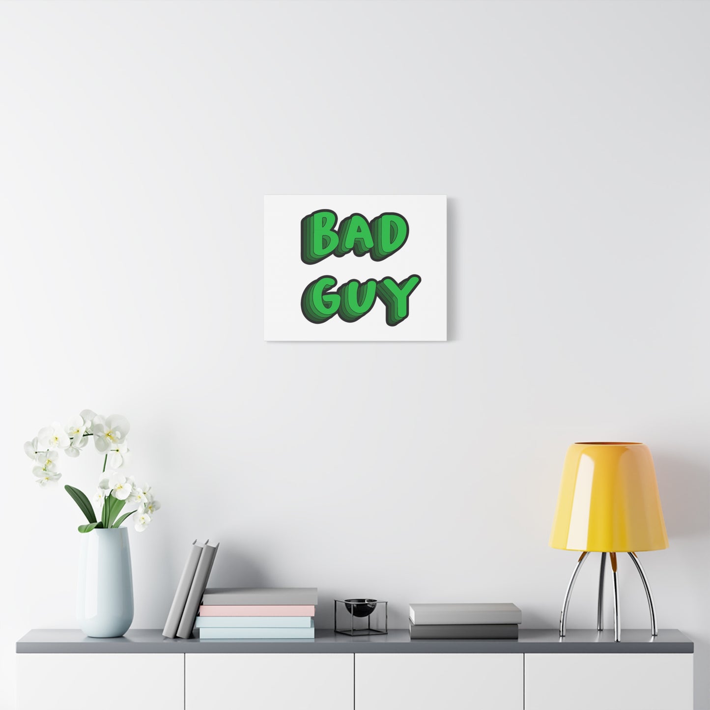Bold 3D Bad Mood Matte Canvas