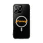 Orange Lightning Text Logo Magnetic Impact Case