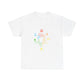 Minimalist Divide Symbol with Brush Unisex Heavy Cotton Tee