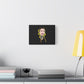 Cartoon Face with Sunflowers Canvas