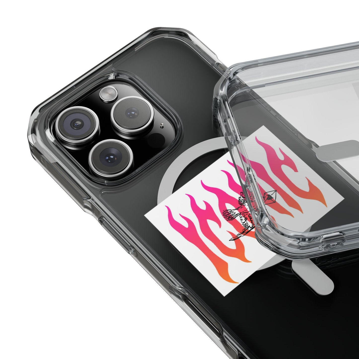 Flame Flight Iconic Magnetic clear Impact case