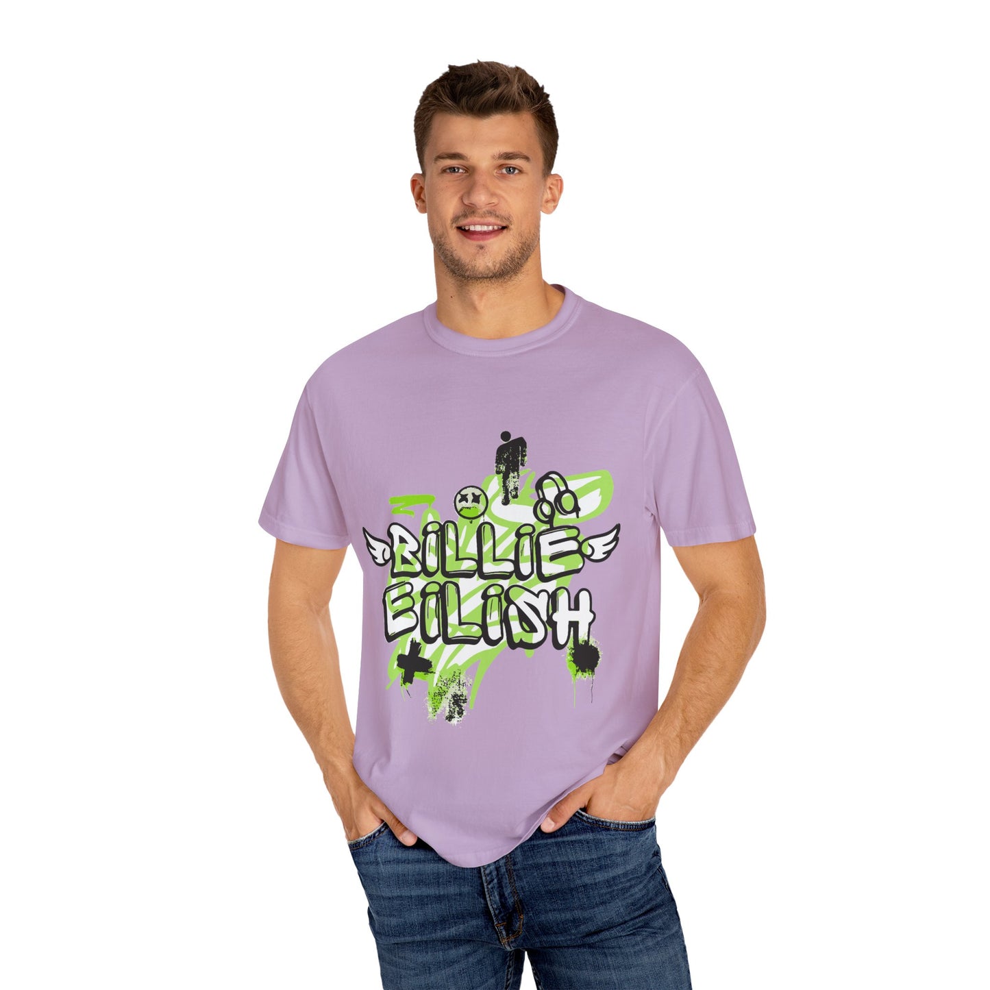 Grunge Angel Graffiti Unisex Dyed T-shirt