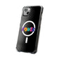 Retro Flower Power Color Pop Magnetic Clear Impact Case