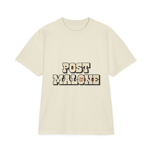 Unisex Garment-Dyed Drop-Shoulder T-Shirt – Post Malone Bold Design