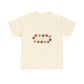Retro Floral Groove Unisex Heavy cotton tee