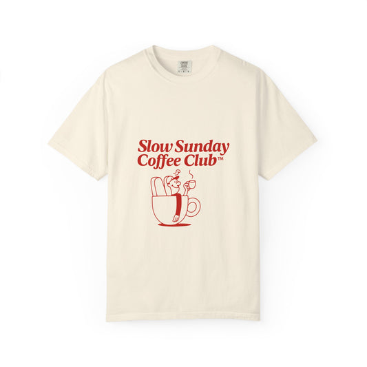 Unisex Garment-Dyed T-shirt – Snazzy Coffe Club Edition