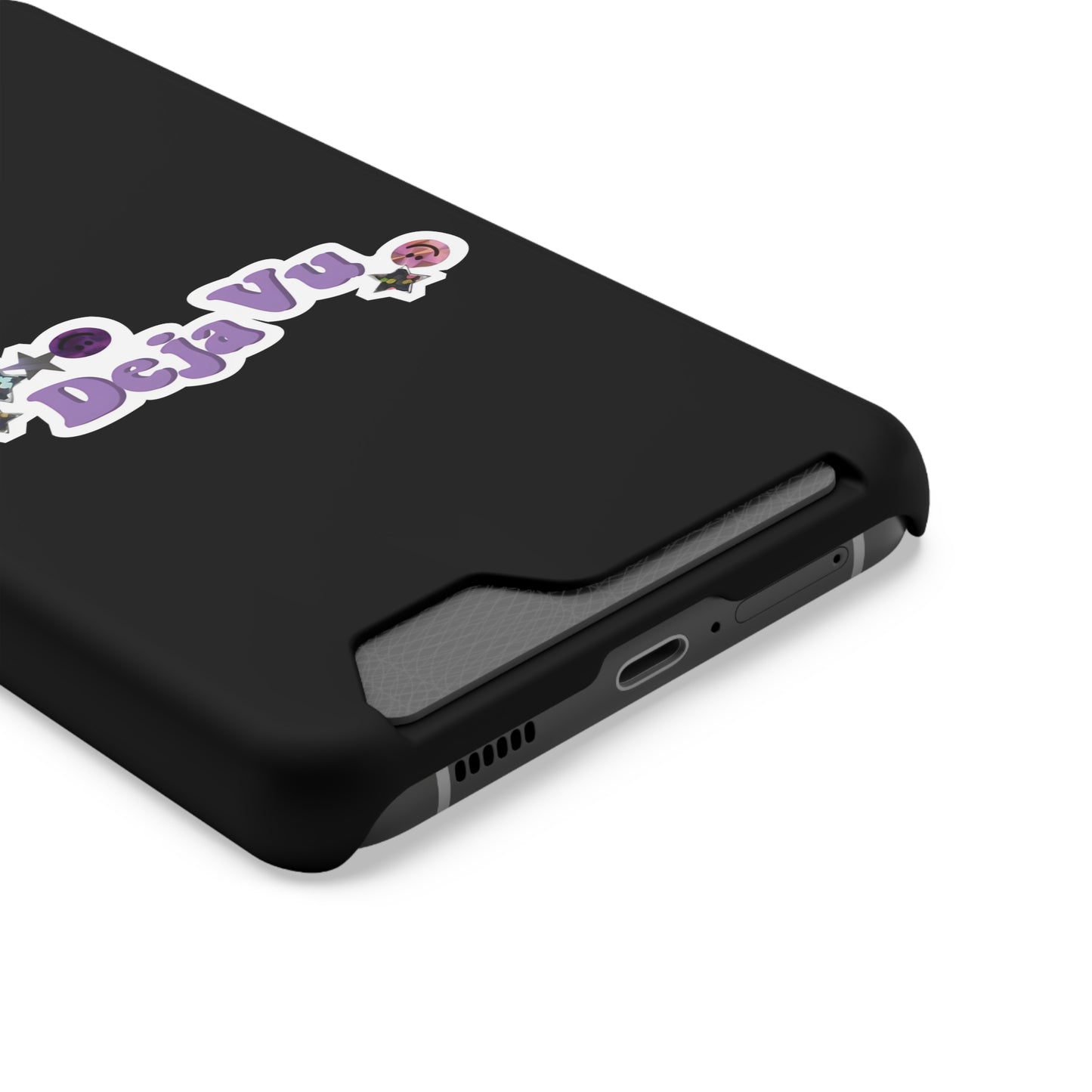 Phone Case + Card Holder For Samsung S21 to S22 – Olivia Rodrigo Deja Vu | Black Edition