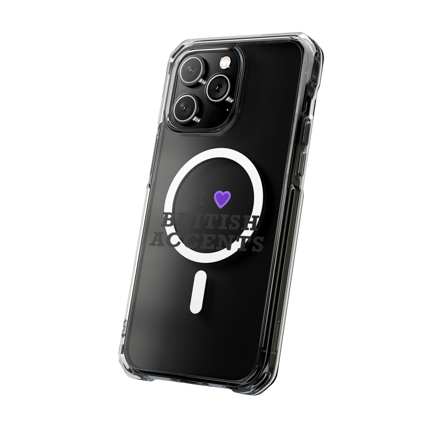 I Love British Accents Magnetic Clear Impact Case