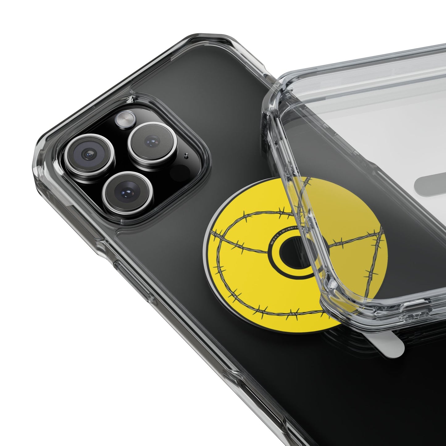 Minimalist Black Disc Outline Magnetic Impact Case