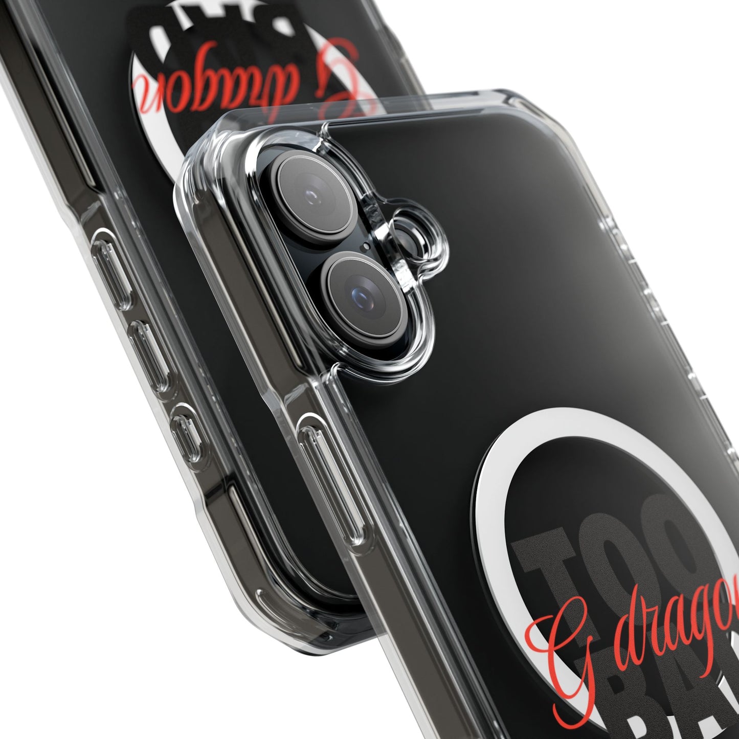 Signature Flame Script Magnetic Clear Impact Case