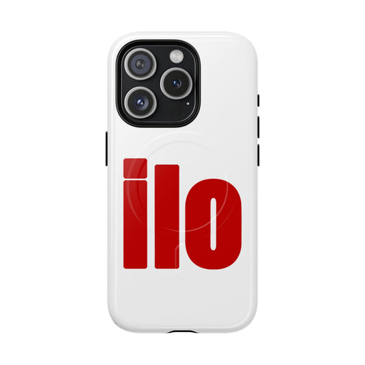 ILO Bold Red Block Tough Magnetic Case
