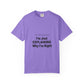 Unisex Garment-Dyed T-shirt – Snazzy No Argument Edition
