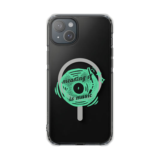 Vinyl Dreams Speak Magnetic clear Impact Case