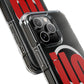 ILO Bold Red Block Magnetic Clear Impact Case