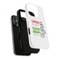 White Paw Print Tough Magnetic case