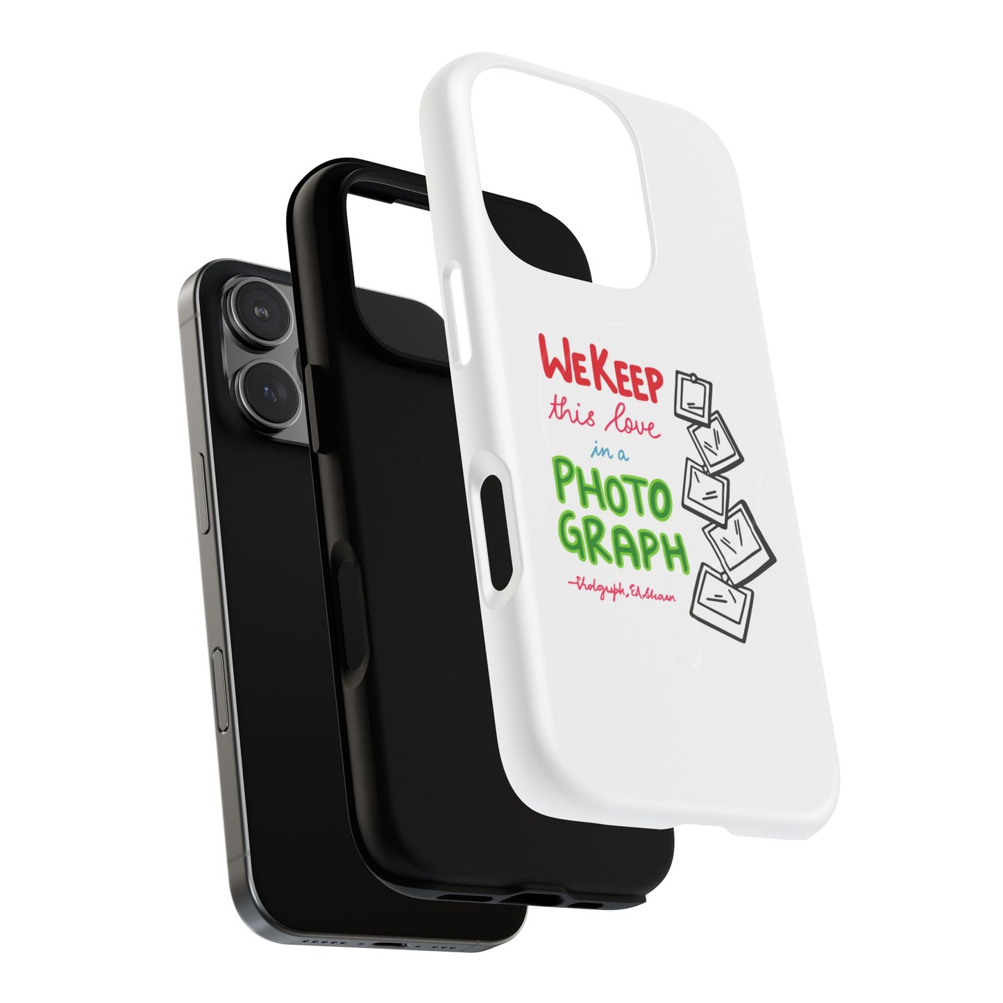 White Paw Print Tough Magnetic case