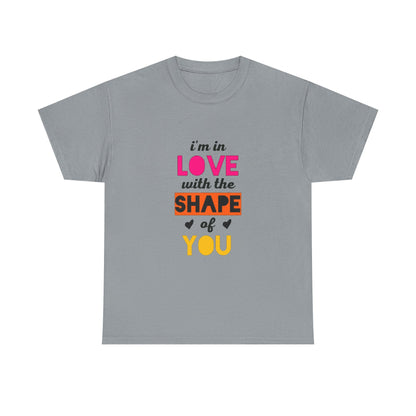 Orange Divide Symbol Unisex Heavy Cotton Tee