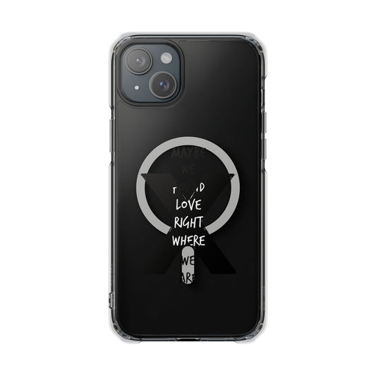 Abstract Paw and Brush Stroke Magnetic Clear Impact Case