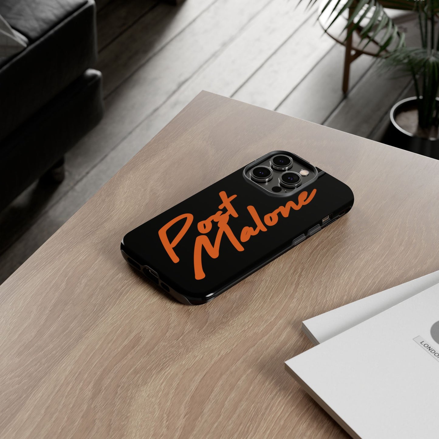 Tough iPhone Case (12–16 Pro Max) – Post Malone Name Design