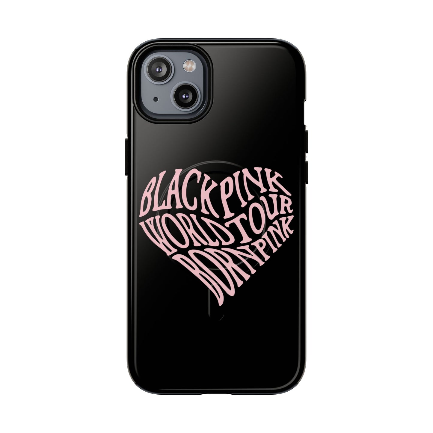 Iphone Born Pink Heart Typography - Tough Magnetic Phone Case