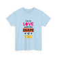 Orange Divide Symbol Unisex Heavy Cotton Tee