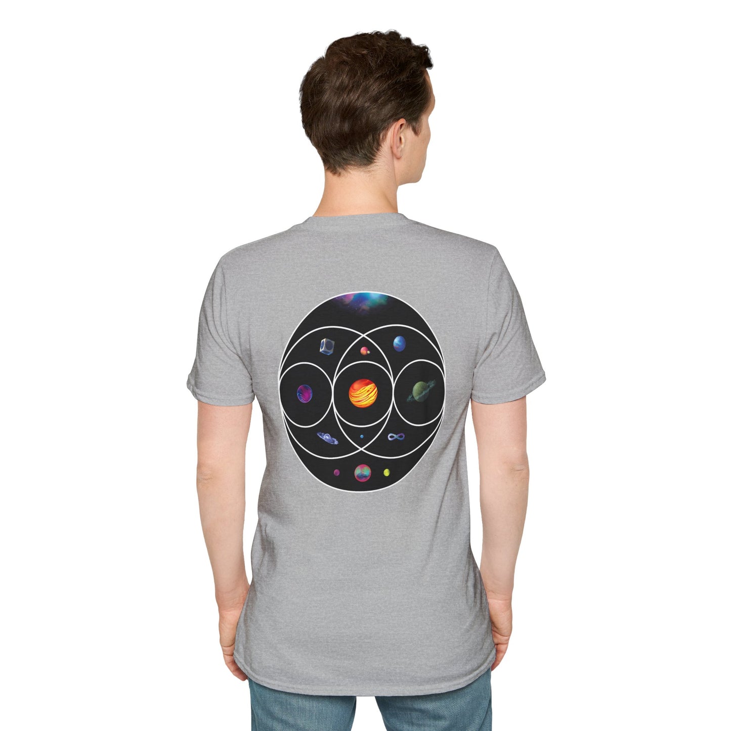 Unisex Softstyle T-Shirt Inspired by Coldplay’s Illustration Concept_B