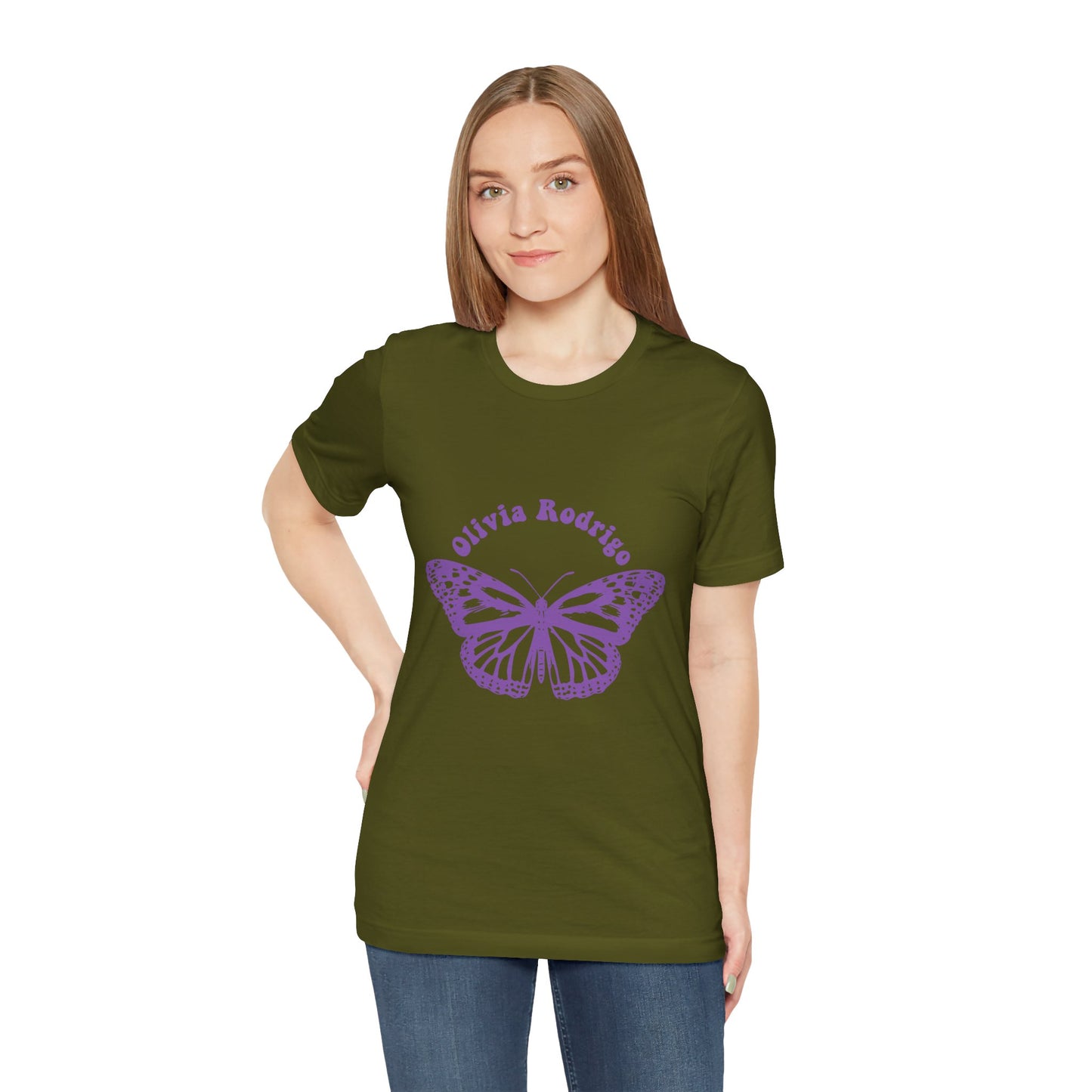 Olivia Rodrigo Unisex Jersey Short Sleeve Tee - With Butterfly