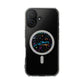 Neon Space Doodles Magnetic Clear Impact case